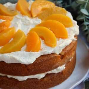 Peaches & Cream cake - GRH Training