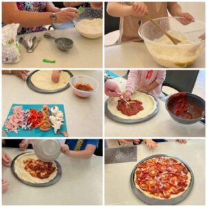 Pizza Making Workshop - GRH Training collage 2
